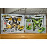 TWO BOXED ROADBOT 1:18 SCALE MODEL VEHICLES, with lights and stands, to include 'Lamborghini' and '