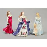 THREE ROYAL WORCESTER FIGURES, 'Caroline' limited edition 485/950, 'Mothering Sunday' special