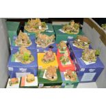 FOURTEEN BOXED LILLIPUT LANE SCULPTURES FROM BRITISH COLLECTION, (blue backstamp), 'Pastures New'