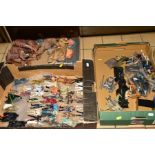 A COLLECTION OF UNBOXED AND ASSORTED STAR WARS FIGURES, VEHICLES AND ACCESSORIES, all appear to be