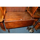 A 19TH CENTURY MAHOGANY PEMBROKE TABLE with a single drawer