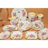 ROYAL CROWN DERBY 'DERBY POSIES' TRINKETS (13), different stamps, together with Royal Crown Derby