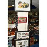 MOTOR RACING MEMORABILIA, to include limited edition Damon Hill print No30/1000, two tribute