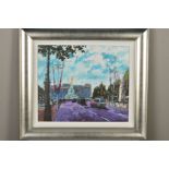 TIMMY MALLETT (BRITISH 1955) 'CELEBRATING ON THE MALL', a London cityscape, signed verso, with