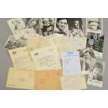 A COLLECTION OF AUTOGRAPHS/SIGNED PHOTOGRAPHS OF TELEVISION PERSONALITIES AND POLITICIANS, including