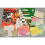 A COLLECTION OF AUTOGRAPHS, PROGRAMMES AND TICKET STUBS, from Rock Stars to a Sporting Legend
