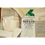 A BOX OF ESTATE SALE CATALOGUES, mainly local and Midlands