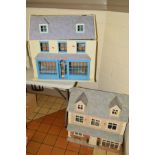 A DOLLS HOUSE EMPORIUM THREE STOREY SCRATCH BUILT HOUSE, approximate height 75cm x width 73cm x