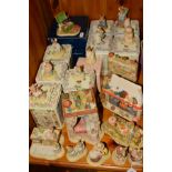BORDER FINE ARTS BRAMBLY HEDGE SCULPTURES, to include Stone Stump Kitchen Collection 'Basil with