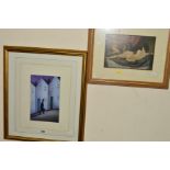 A PAUL HORTON PRINT, together with three nude pictures (4)