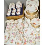 ROYAL CROWN DERBY 'DERBY POSIES' TEA/DINNER WARES, to include boxed set of six coffee cups and