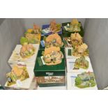 TWELIVE BOXED LILLIPUT LANE SCULPTURES, FROM COLLECTORS CLUB, 'Heaven Lea Cottage' 93/94, 'Woodman's