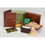 A BROWN ROLEX BUCKLE DESIGN WATCH BOX, with a watch tray insert, serial number 71.00.01, leather