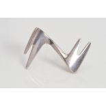 A GEORG JENSEN BROOCH, the Modernist double ended Z design, with maker's marks, stamped 925S 361,