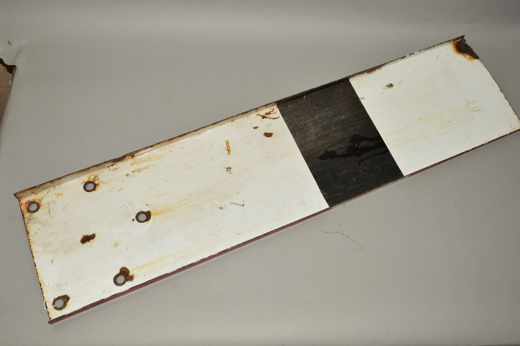 A HOME SIGNAL ARM, marked N.E. Ltd B.R., has some wear, damage, markings and paint loss/rust, length - Image 4 of 5