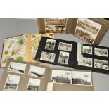 A LATE VICTORIAN SCRAP ALBUM OF GREETINGS CARDS, etc and three photograph albums from 1935-1938