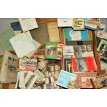 A QUANTITY OF PAPER RAILWAYANA AND OTHER RAILWAY EPHEMERA, to include Railway Clearing House