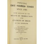 PRINTING 'THE TIMES' 1785-1953', some account of the means of production and changes of Dress of the