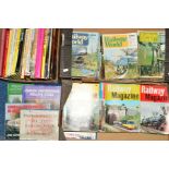 A QUANTITY OF RAILWAY BOOKS AND MAGAZINES, to include several 1960's annuals, magazines are mainly