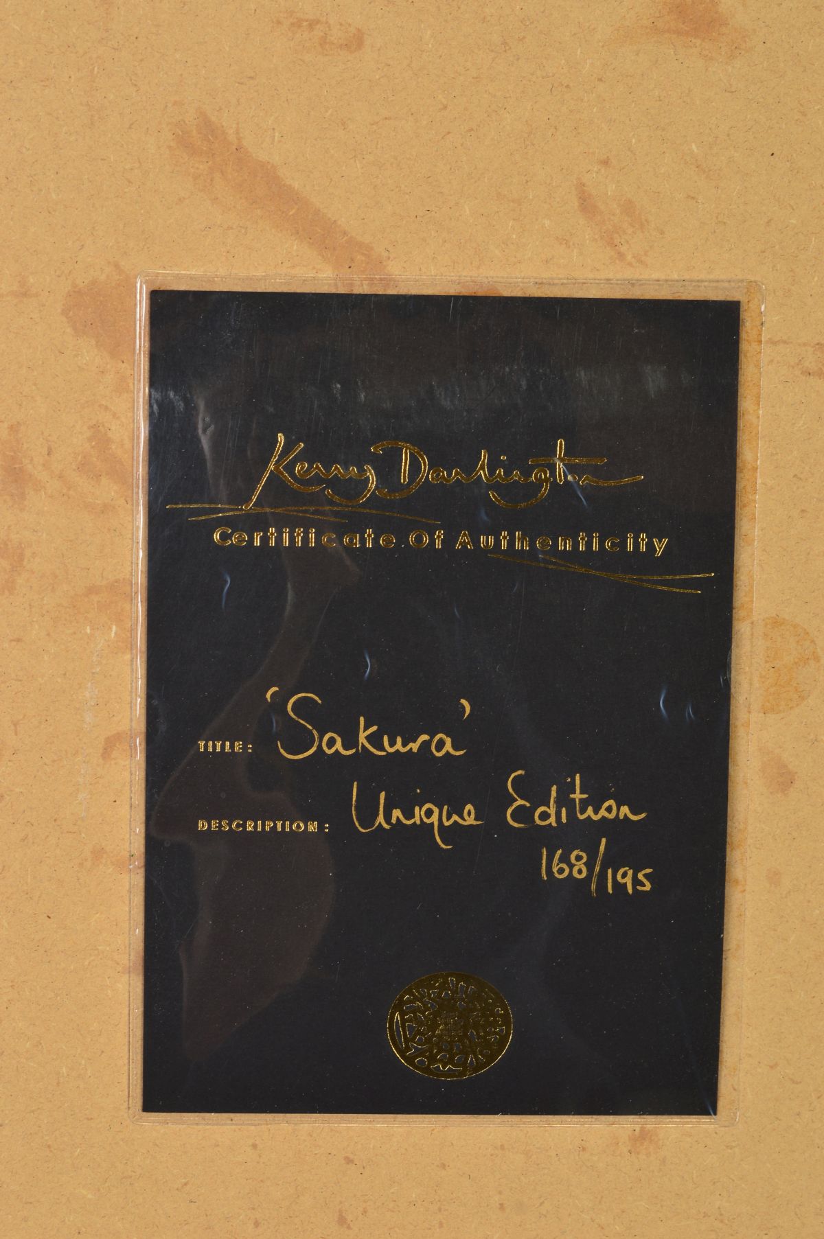 KERRY DARLINGTON (BRITISH CONTEMPORARY) 'SAKURA', a three dimension mixed media limited edition - Image 5 of 5