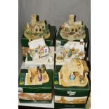 SIX BOXED LILLIPUT LANE SCULPTURES, to include 'Make Light of the Snow' L3125 (British collection,