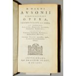 AUSONIUS, DECIMUS MAGNUS, D. MAGNI AUSONII BURDIGALENSIS OPERA, Iacobus Tollius, M.D. Recensuit et