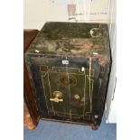A VINTAGE SAMUEL WITHERS & CO, WEST BROMWICH SAFE (with key)