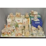 FIFTEEN LILLIPUT LANE SCULPTURES (snow covered), to include two Christmas Lodge collections '