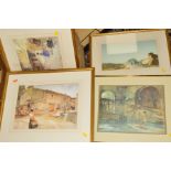 SIR WILLIAM RUSSELL FLINT (1880-1969), eight open edition prints of various scenes by one of the
