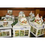 EIGHT BOXED LILLIPUT LANE SCULPTURES EXCLUSIVE TO H SAMUEL, all with deeds, to include two 'Home