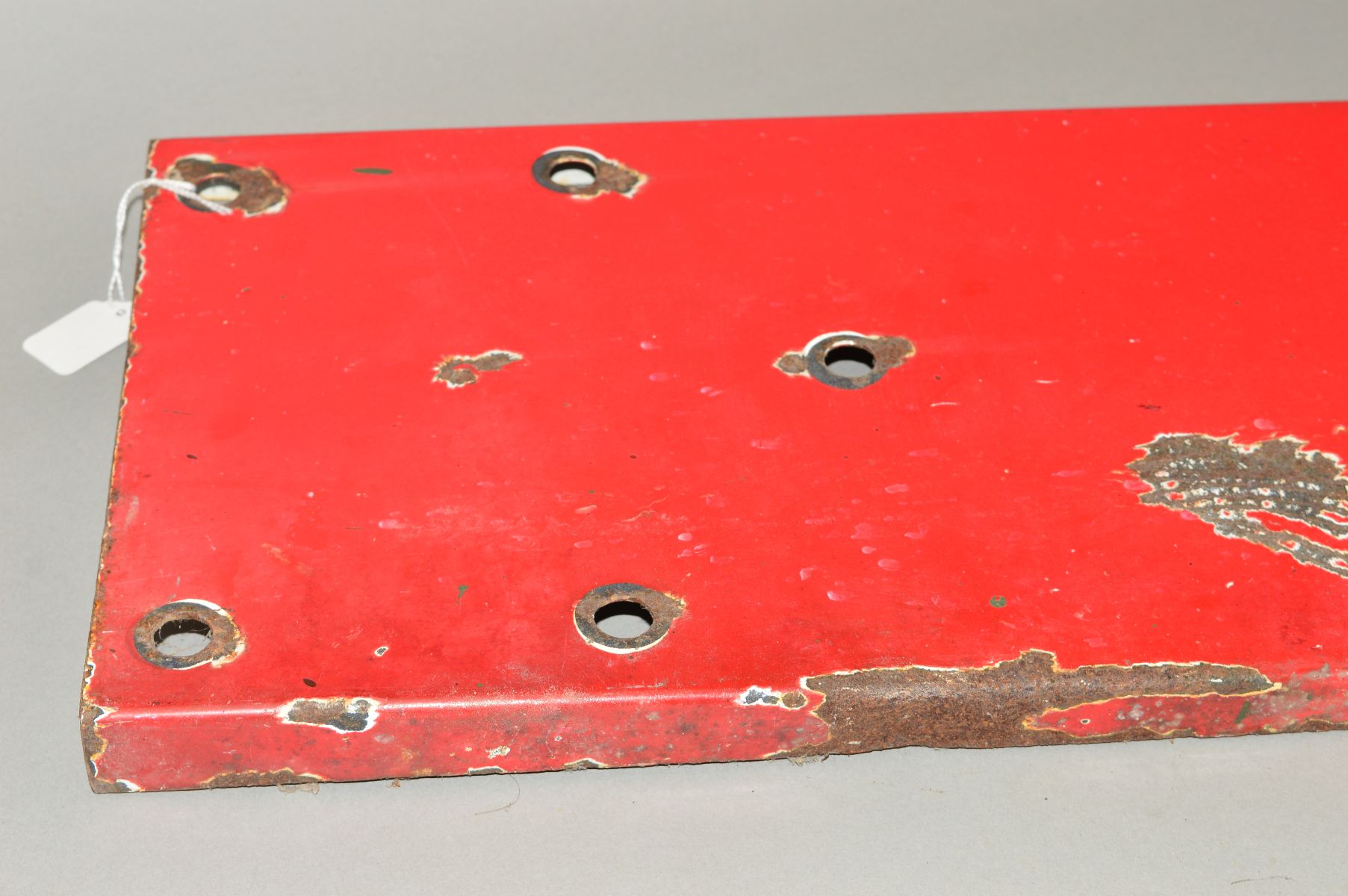 A HOME SIGNAL ARM, marked N.E. Ltd B.R., has some wear, damage, markings and paint loss/rust, length - Image 3 of 5
