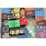 A BOX OF LOOSE COINS, YEAR SETS, GB MAINLY 1970'S, (13), to include silver proof coins 1978