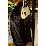 A CREAMERS OF BIRMINGHAM MINK FUR COAT, approximate size 14, together with an Ackley of London
