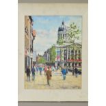 DAVID FARREN (BRITISH 1972) 'SPRING AFTERNOON', a limited edition cityscape, 7/95, signed bottom