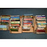 FOUR BOXES OF ASSORTED RAILWAY RELATED BOOKS, mainly Big Four and B.R Steam eras