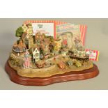 A LARGE BOXED LIMITED EDITION LILLIPUT LANE SCULPTURE, 'Bedside the Seaside', L2320, No 844/2000, (