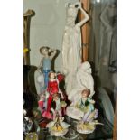 SIX VARIOUS FIGURES to include Royal Doulton 'Blithe Morning' HN 2065, Lladro figure 'Prissy