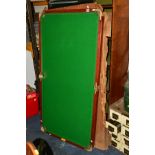 A GOLD STAR JOE DAVIS BILLIARD TABLE, width 79cm x length 154cm