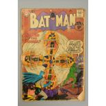 DC, Batman Comic Volume 1 Issue 129, 'The Web Of The Spinner!' Batman and Robin, Feb-60, (condition: