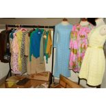 THREE BOXES AND LOOSE LADIES VINTAGE CLOTHING, to include Pringle sweaters, Murial Martin silk style