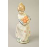 A LLADRO FIGURE, Valencian girl with basket of oranges, No4841, height 17cm