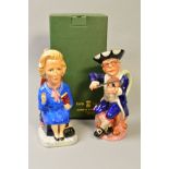 TWO KEVIN FRANCIS LIMITED EDITION TOBY JUGS, 'Margaret Thatcher PM' No 454/1000, height 23.5cm