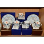 SEVEN BOXED ROYAL CROWN DERBY LIMITED EDITION ROYAL COMMEMORATIVES, to include two 'To Welcome the