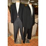 A GENTLEMANS MORNING SUIT, jacket size approximate 40' chest, together with a tuxedo jacket and