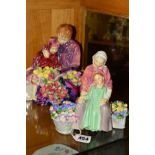 TWO ROYAL DOULTON FIGURES 'The Flower Sellers Children' HN 1342, approximate height 20cm and '