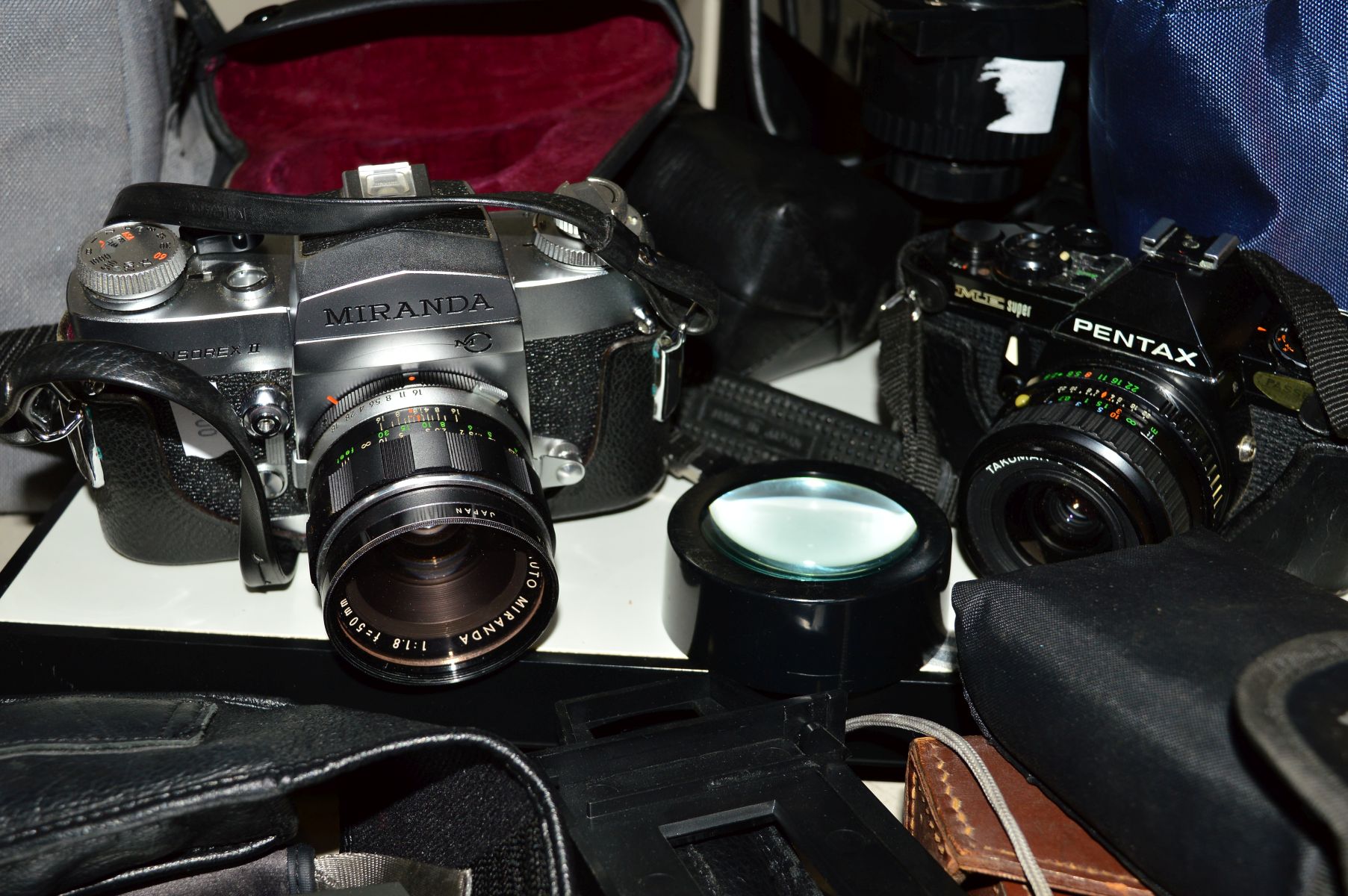 A PENTAX ME SUPER FILM SLR CAMERA, in black fitted with a Takumar 28mm f 2.8 lens, a Hoya Auto- - Image 2 of 2