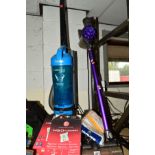 A DYSON V6 ANIMAL HANDHELD VACUUM, together with a Hoover 2000w upright vacuum and accessories (5)