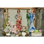 A GROUP OF FIGURES, ORNAMENTS, ETC, to include limited edition Capodimonte by Ipa 'Marguerite'