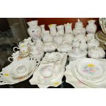 A LARGE COLLECTION AYNSLEY 'Little Sweetheart' trinkets, vases, bowls etc (38), together with four