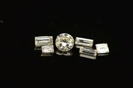 A LARGE COLLECTION OF MELEE DIAMONDS, to include old cuts, round brilliants and fancy cuts,